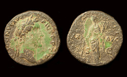Antoninus Pius, Sestertius, Pax reverse